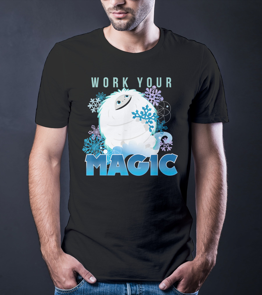 Dreamworks Abominable Work Your Magic Yeti With Snowflakes T-Shirt