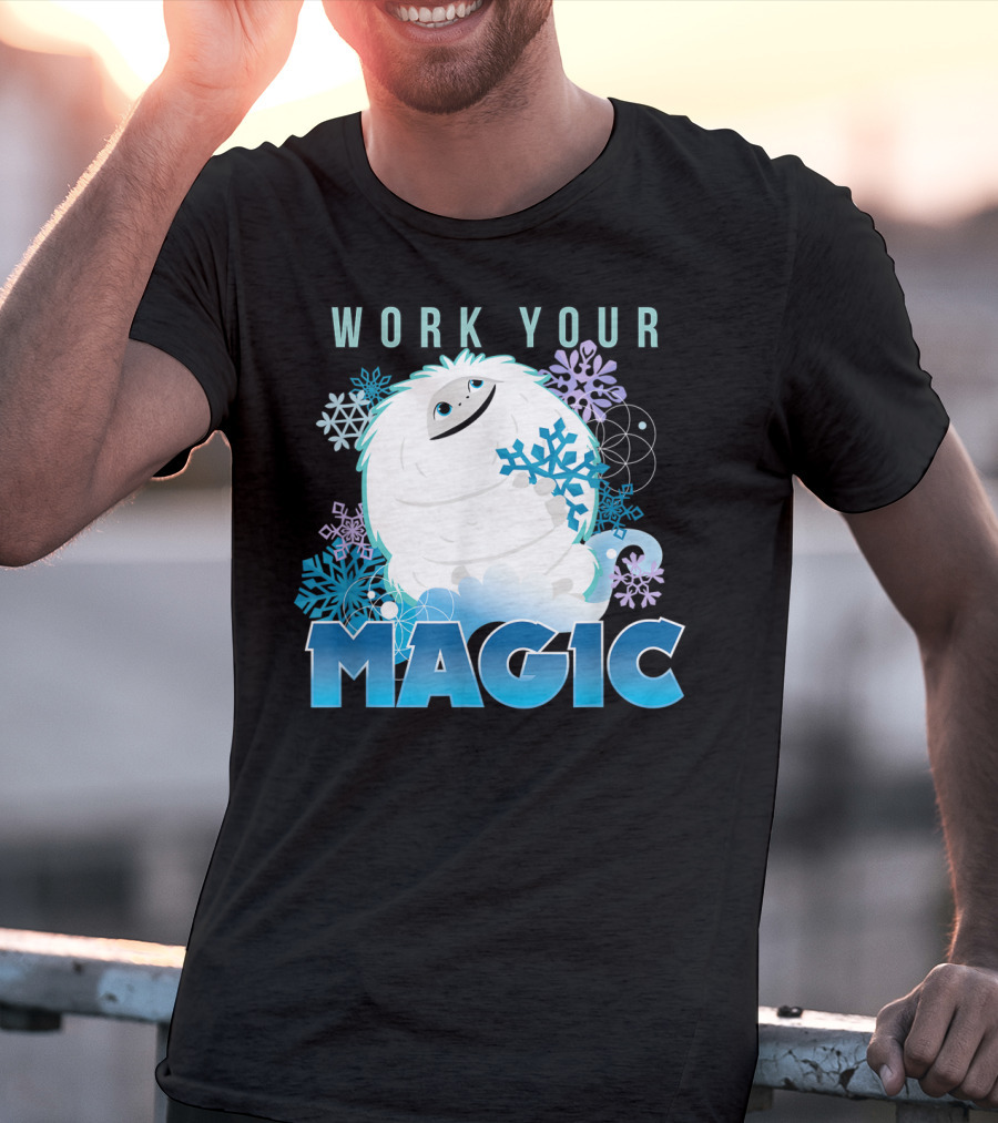 Dreamworks Abominable Work Your Magic Yeti With Snowflakes T-Shirt