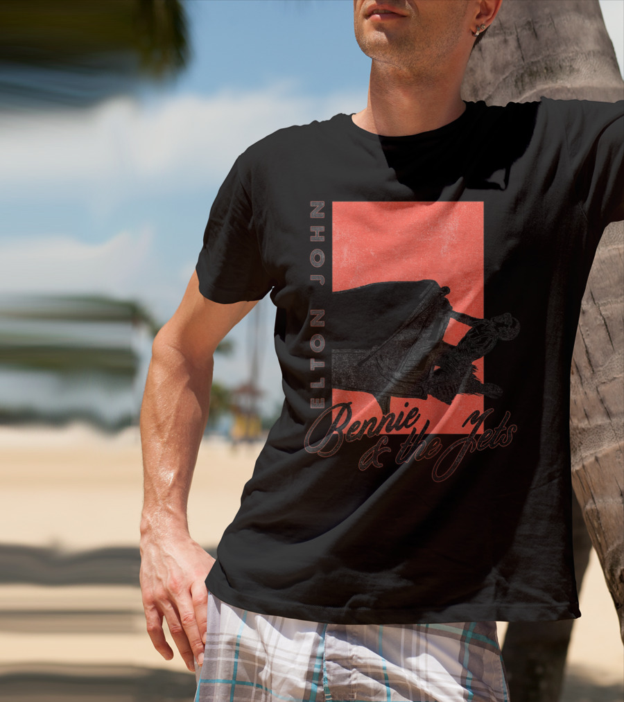 Elton John Bennie And The Jets Piano T-Shirt