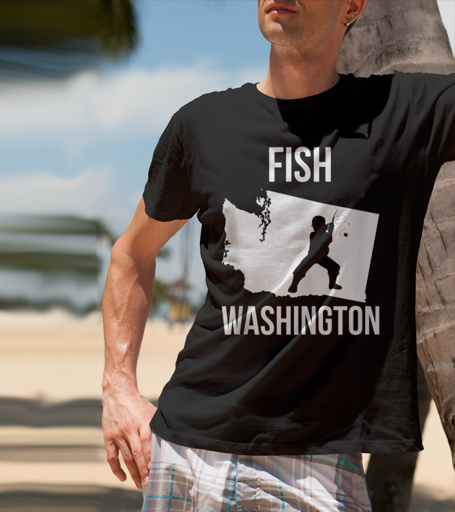 Fish Washington State Fishing Pride T-Shirt