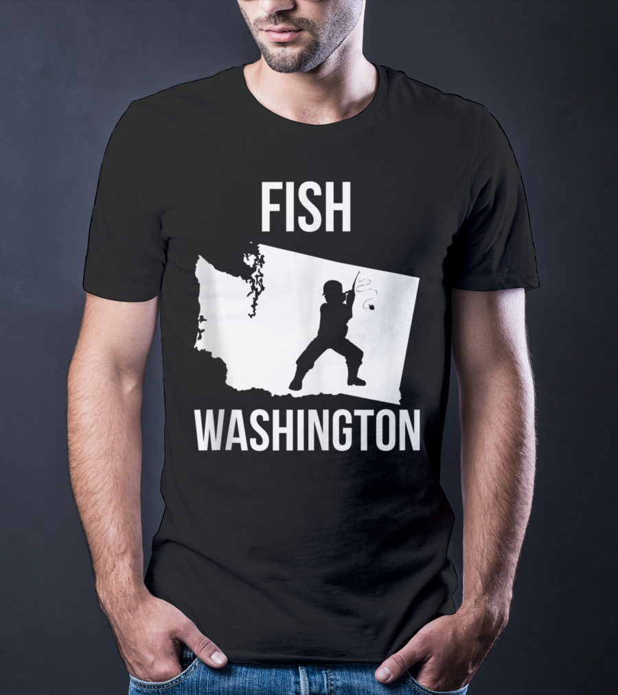 Fish Washington State Fishing Pride T-Shirt