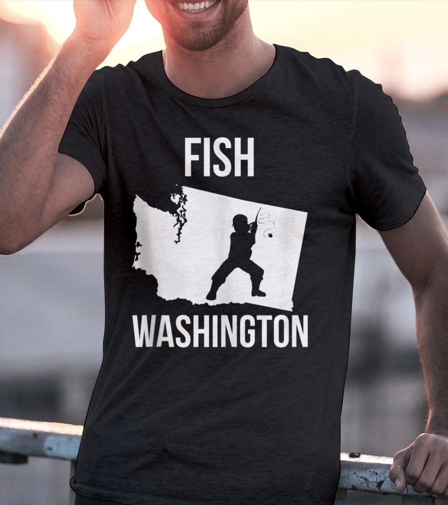 Fish Washington State Fishing Pride T-Shirt