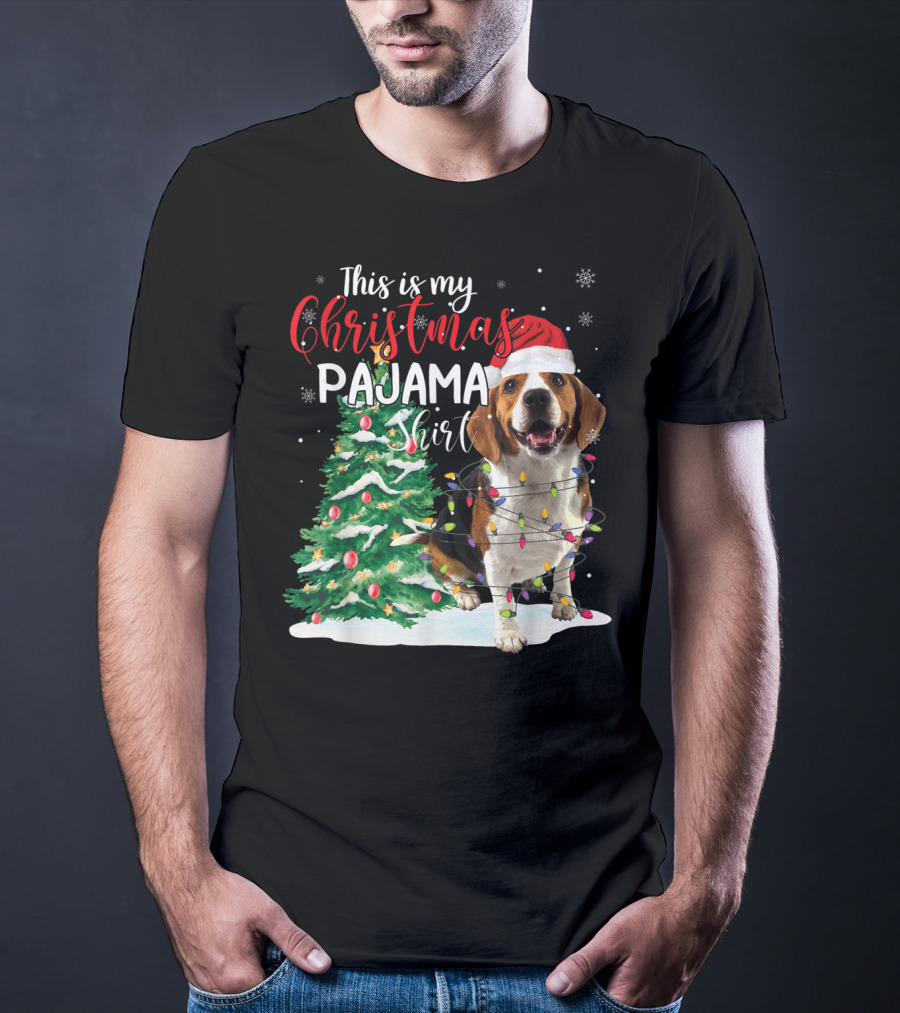 This Is My Christmas Pajama Shirt Beagle Dog T-Shirt