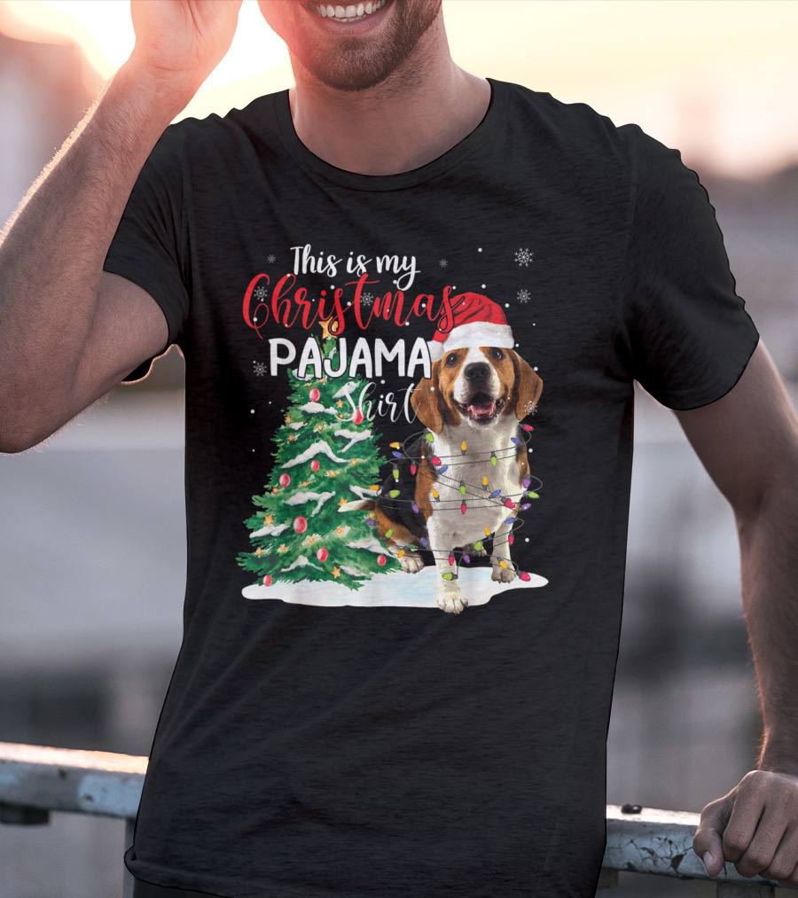 This Is My Christmas Pajama Shirt Beagle Dog T-Shirt