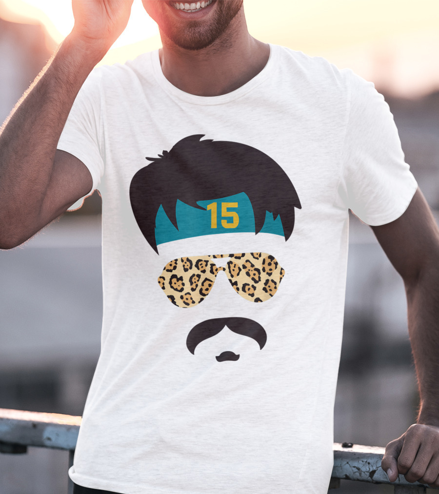 Jacksonville Football Uncle Rico Leopard Sunglasses 15 Headband 904 T-Shirt