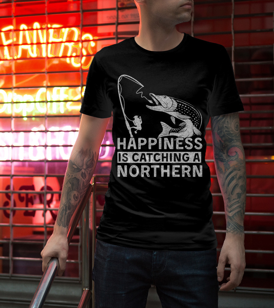 Happiness Is Catching A Northern Pike Camping T-Shirt