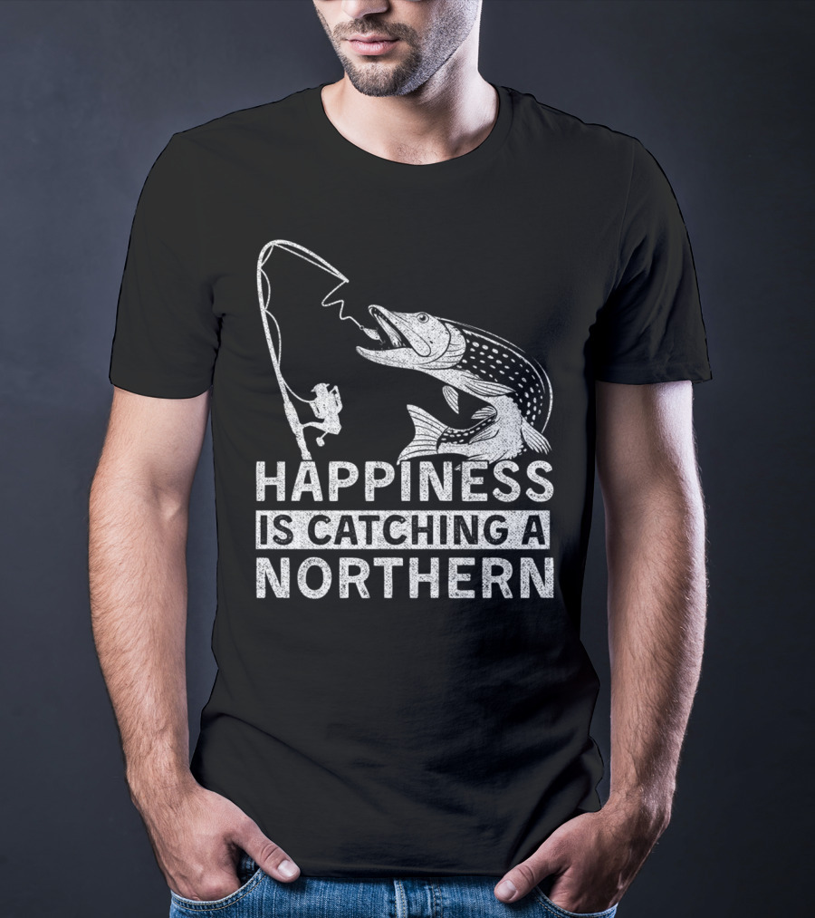 Happiness Is Catching A Northern Pike Camping T-Shirt