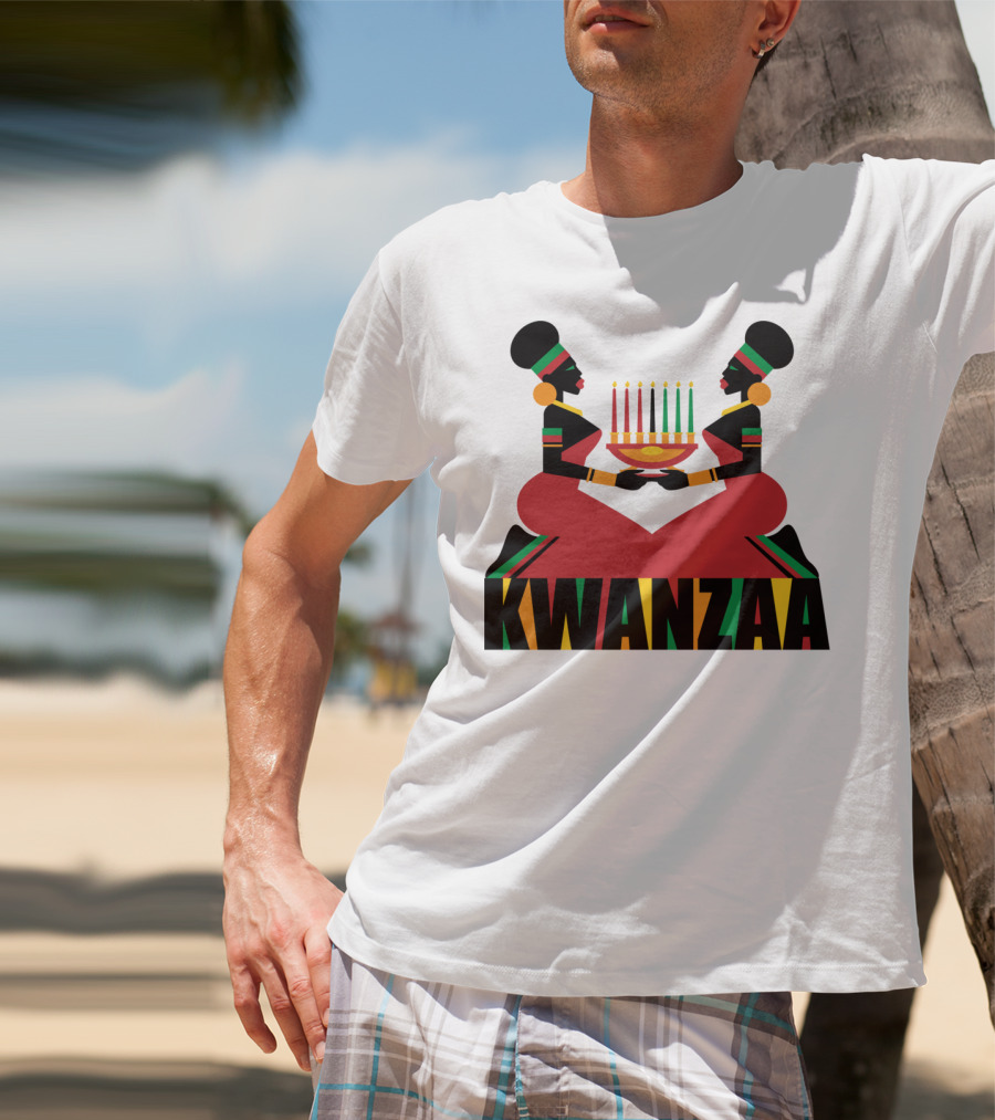 Kwanzaa Celebration African Kinara Tradition T-Shirt