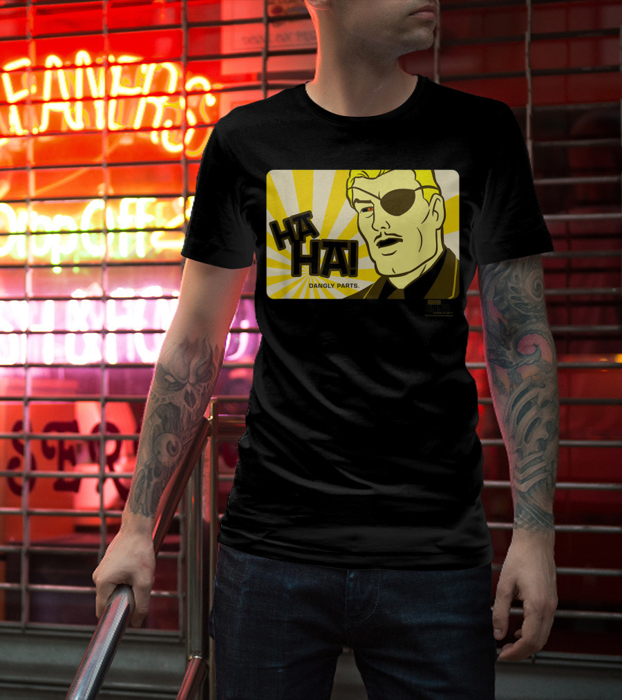 Ha Ha Dangly Parts Harvey Birdman Attorney At Law Phil Ken Sebben T-Shirt