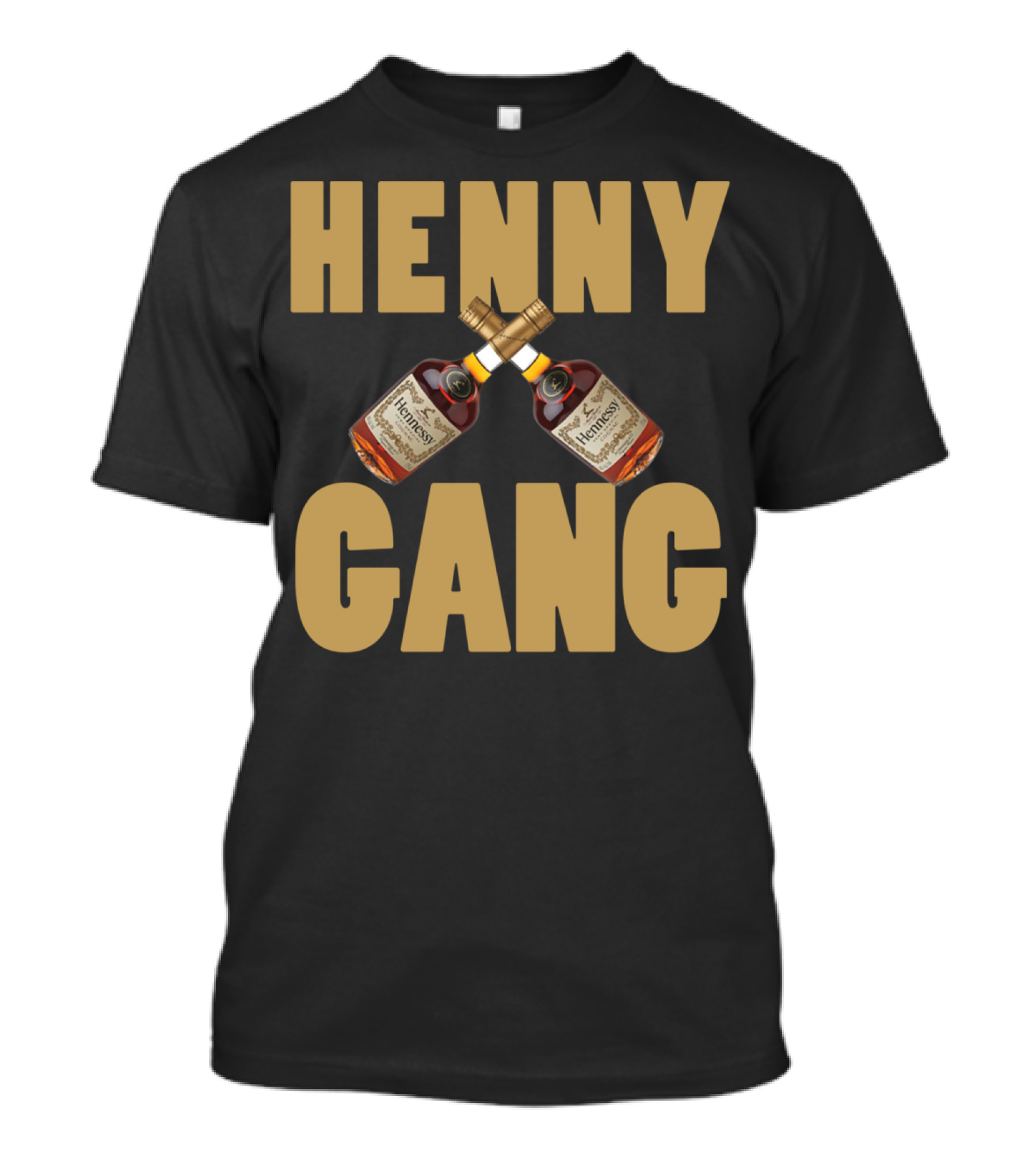 Henny Gang Hennessy Bottle Crossover T-Shirt