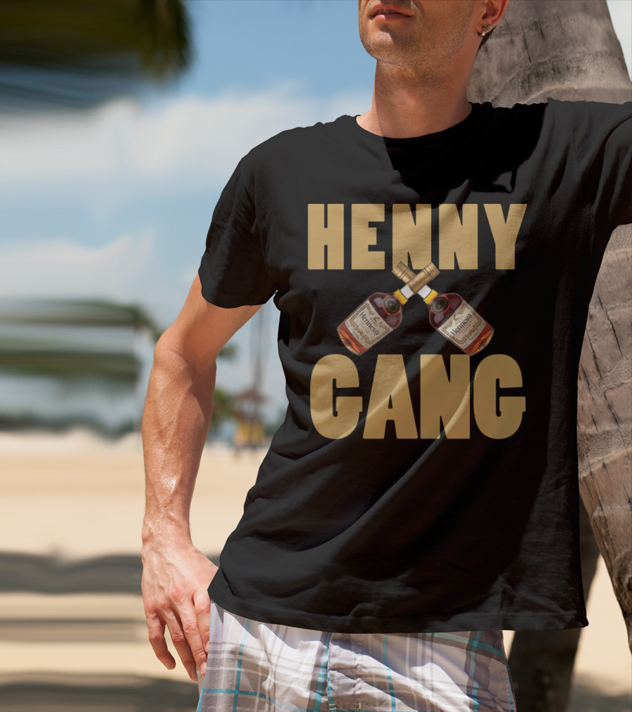 Henny Gang Hennessy Bottle Crossover T-Shirt