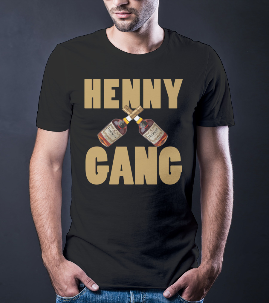 Henny Gang Hennessy Bottle Crossover T-Shirt