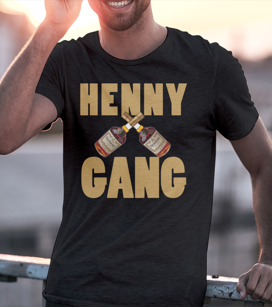 Henny Gang Hennessy Bottle Crossover T-Shirt