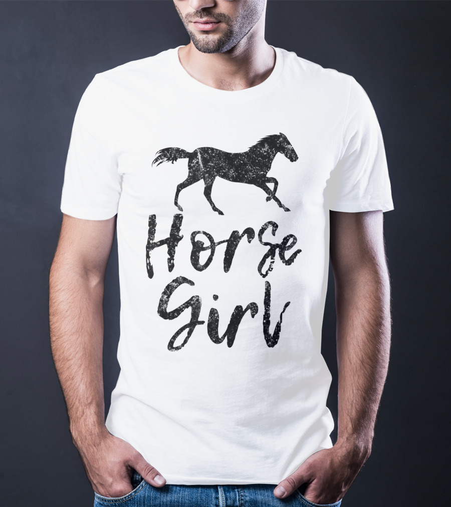 Horse Lover Horse Girl Equestrian Cowgirl Racing T-Shirt