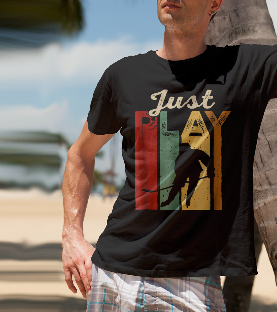Just Play Hockey Retro T-Shirt