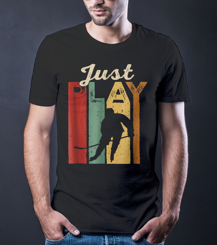 Just Play Hockey Retro T-Shirt