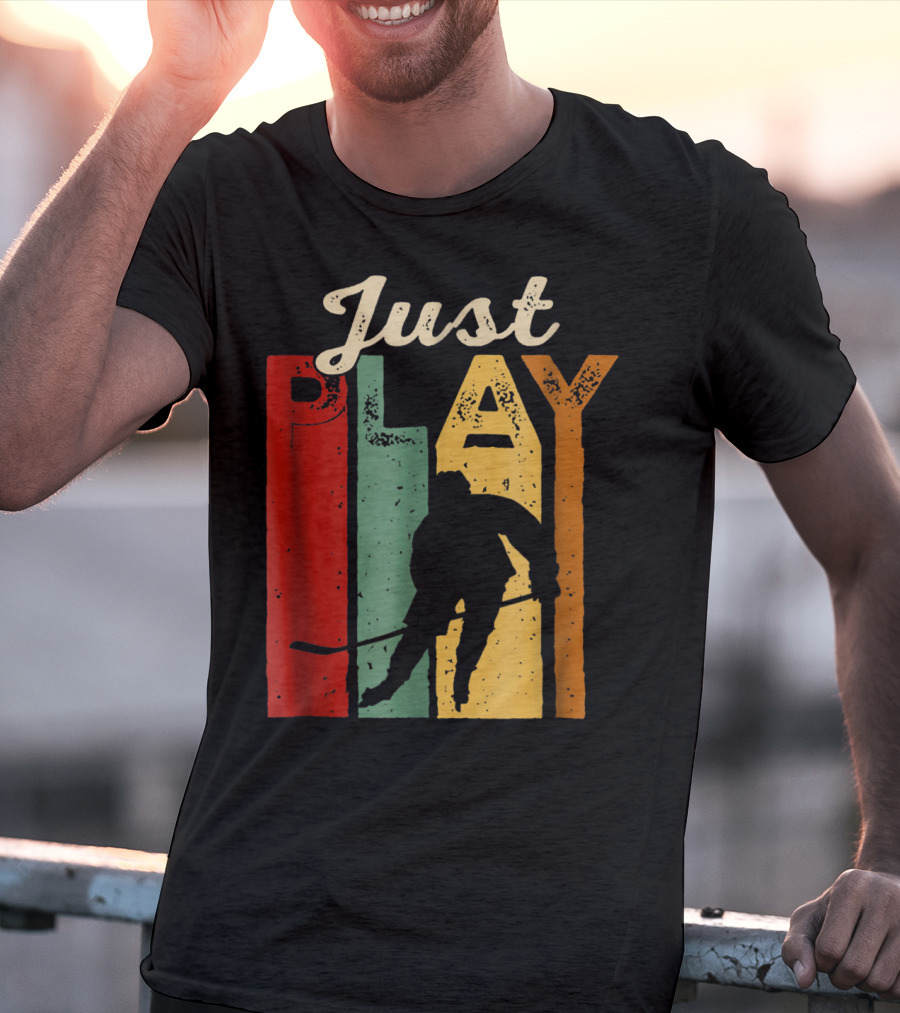 Just Play Hockey Retro T-Shirt