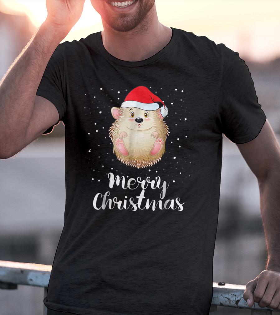 Merry Christmas Porcupine Family Matching Group T-Shirt