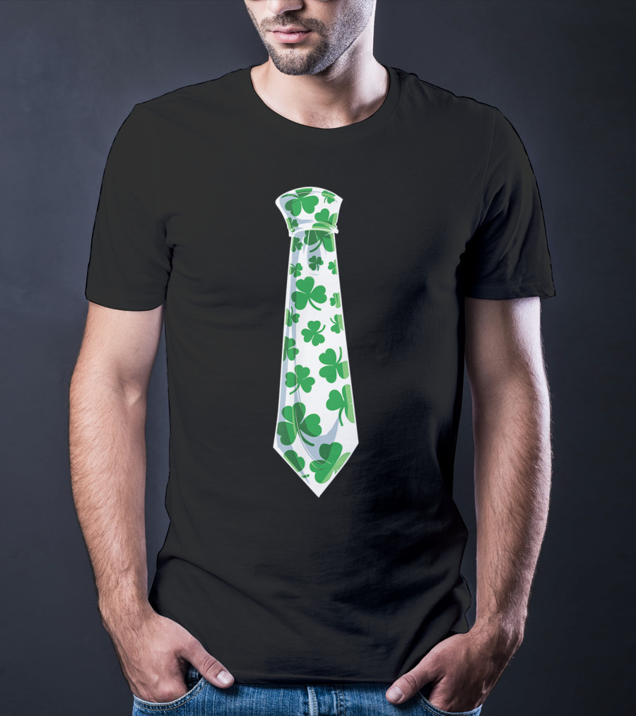 Shamrock Clover Tie St. Patrick's Day T-Shirt