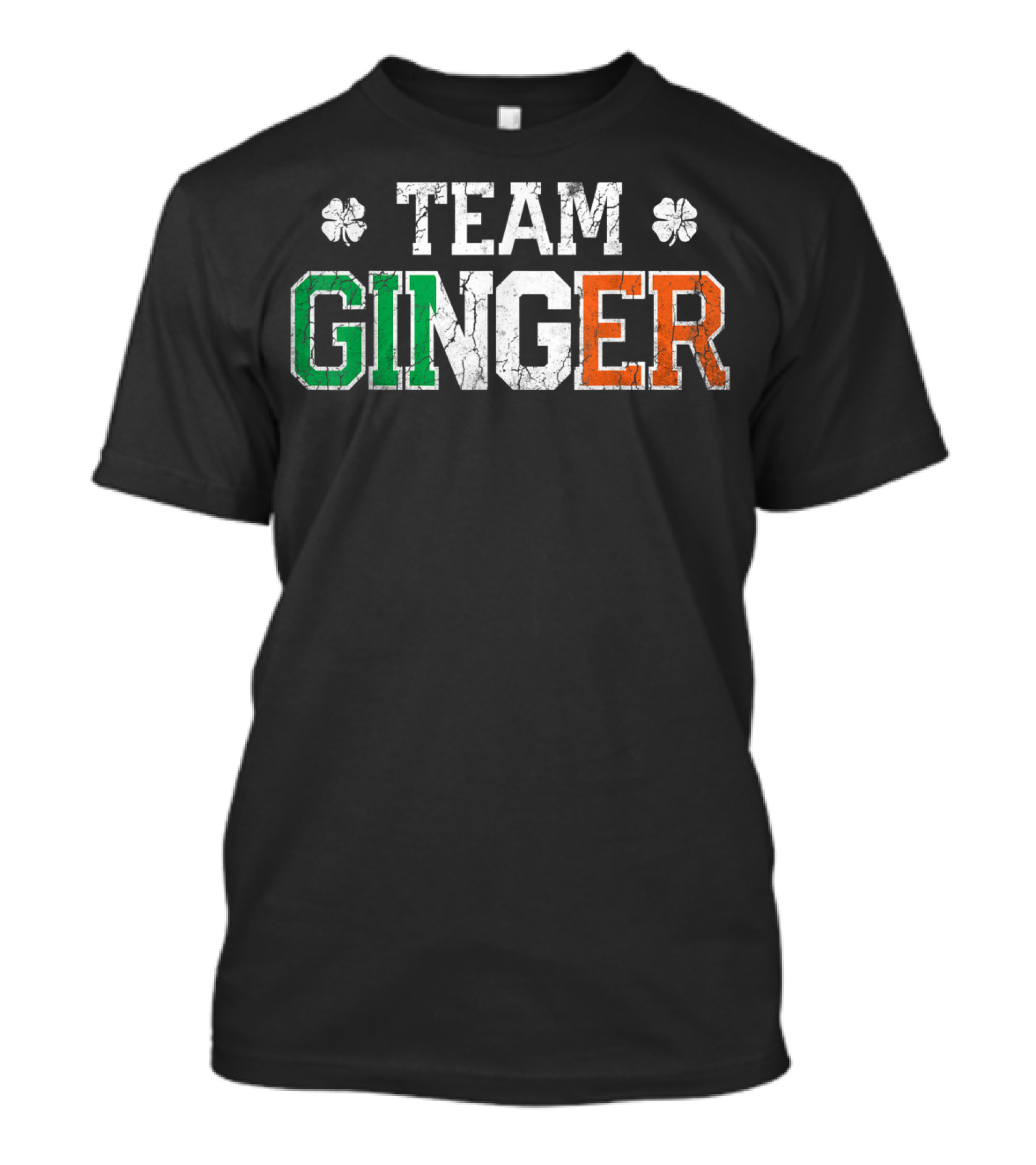 Team Ginger Irish Colors St Patricks Day Shamrocks T-Shirt