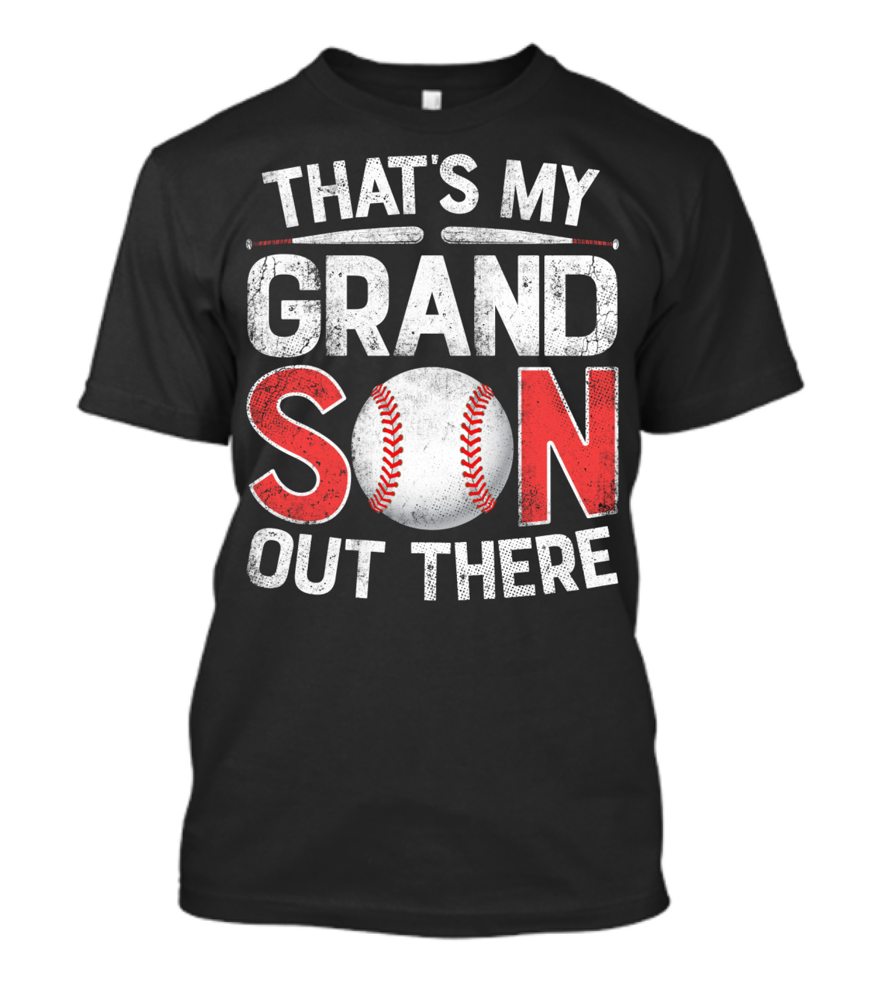 That's My Grandson Baseball Out There With Bat And Ball T-Shirt