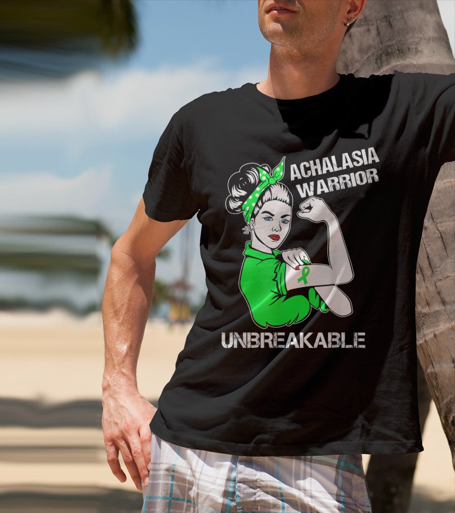 Achalasia Warrior Unbreakable Strong Woman Rosie T-Shirt