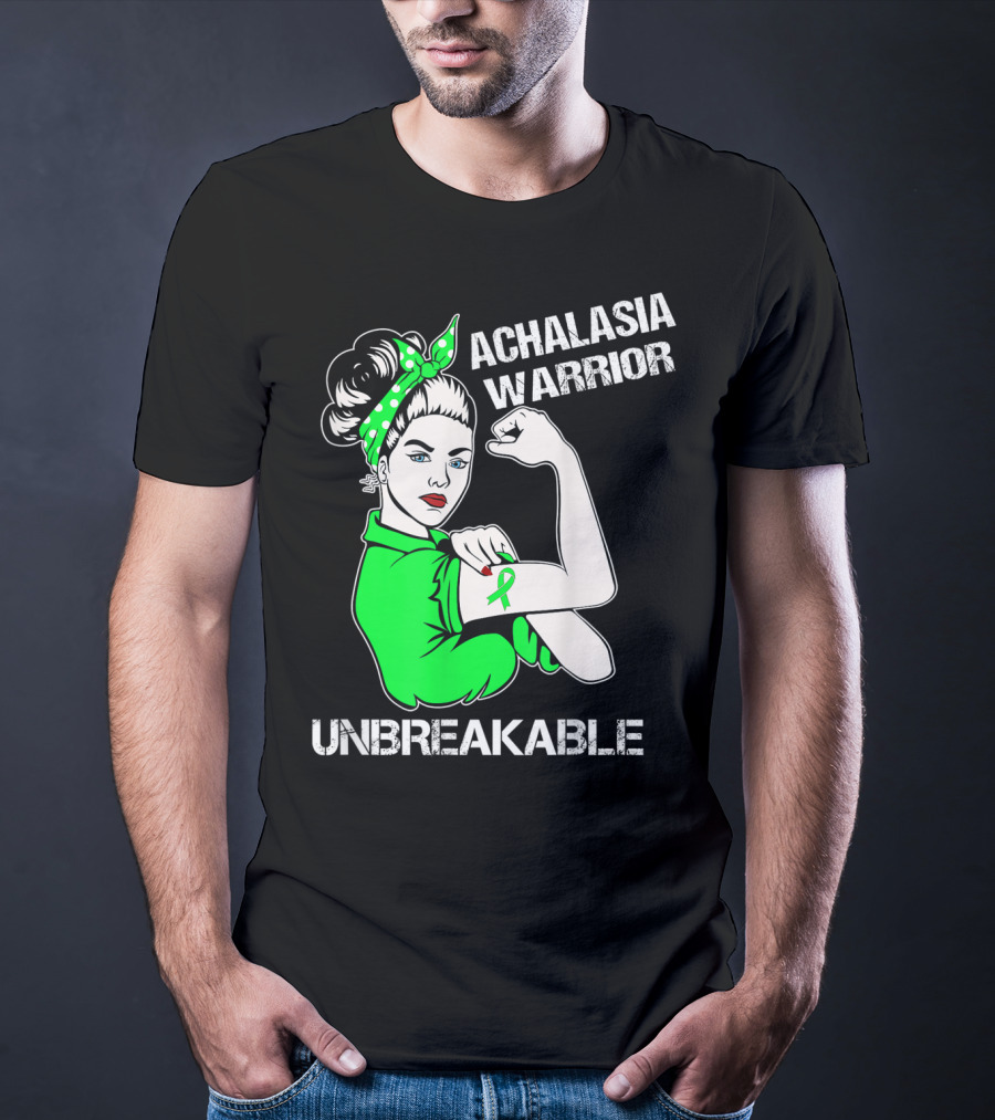 Achalasia Warrior Unbreakable Strong Woman Rosie T-Shirt