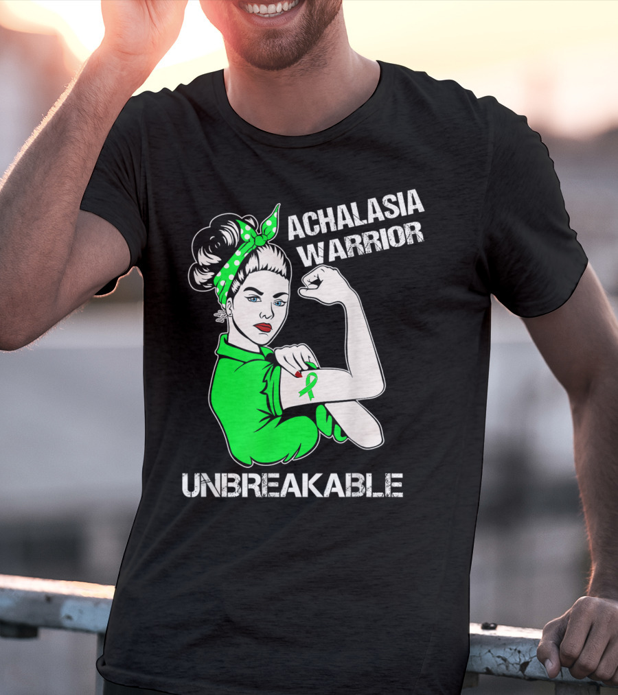 Achalasia Warrior Unbreakable Strong Woman Rosie T-Shirt