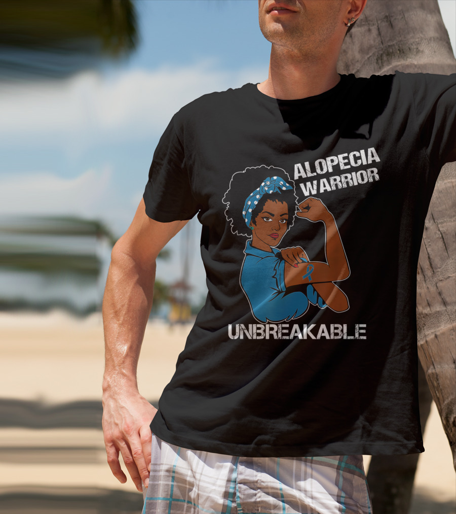 Alopecia Warrior Unbreakable Strong Woman With Awareness T-Shirt