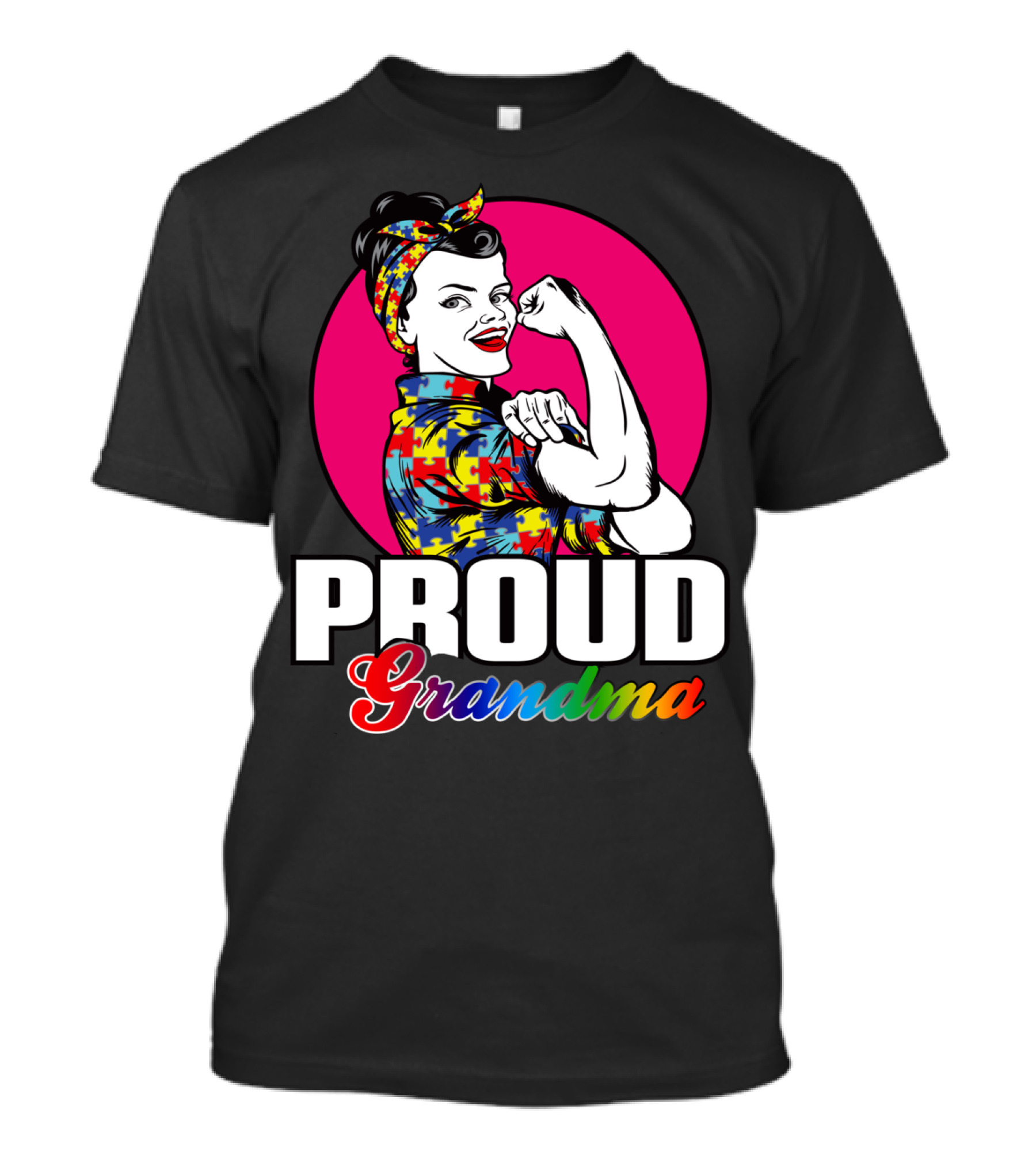 Proud Grandma Unbreakable Autism Awareness T-Shirt