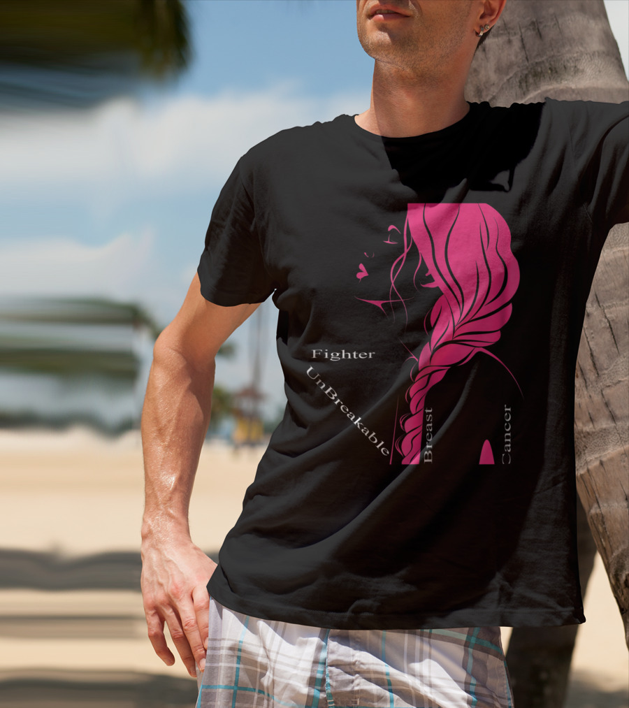 Breast Cancer Fighter Unbreakable Warrior T-Shirt