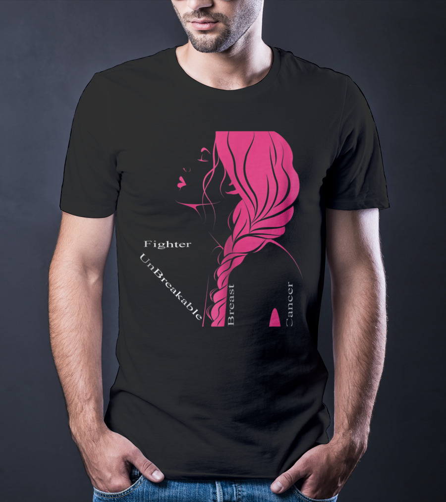 Breast Cancer Fighter Unbreakable Warrior T-Shirt