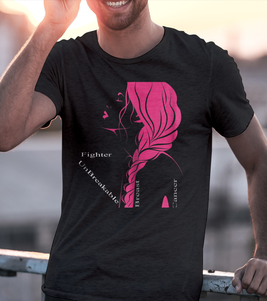 Breast Cancer Fighter Unbreakable Warrior T-Shirt