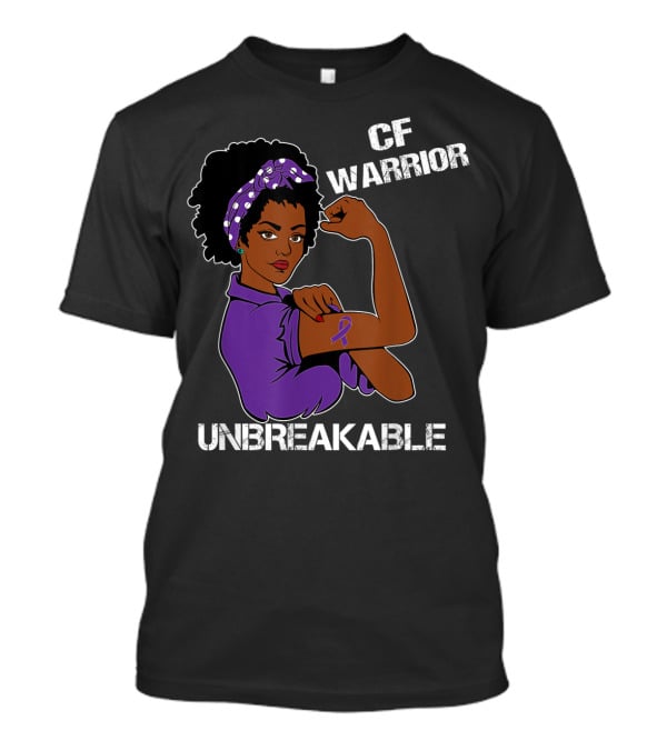 CF Warrior Unbreakable Strong Woman Purple T-Shirt