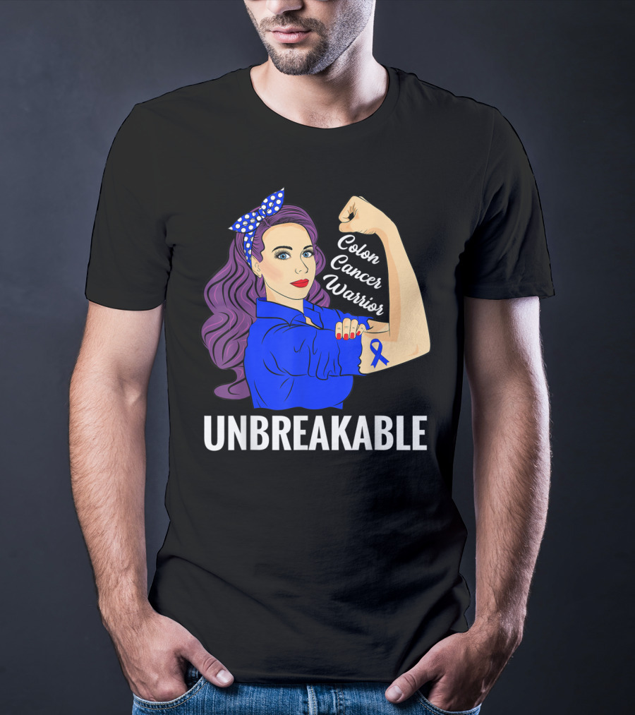 Unbreakable Colon Cancer Warrior Rosie T-Shirt