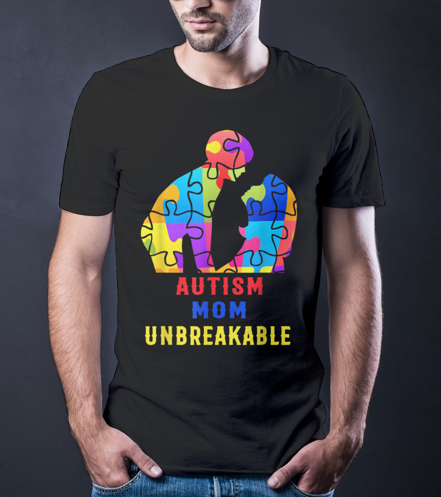 Autism Mom Unbreakable Puzzle T-Shirt