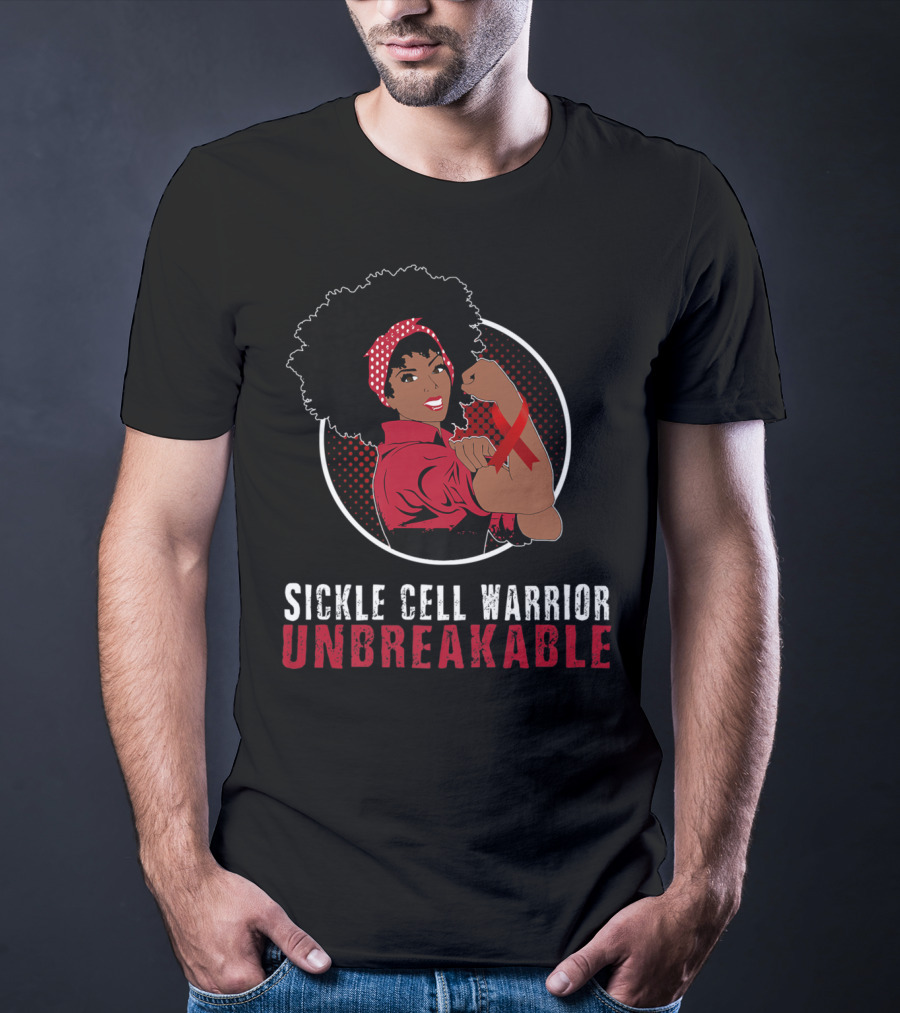 Sickle Cell Warrior Unbreakable Black Girl Strength T-Shirt
