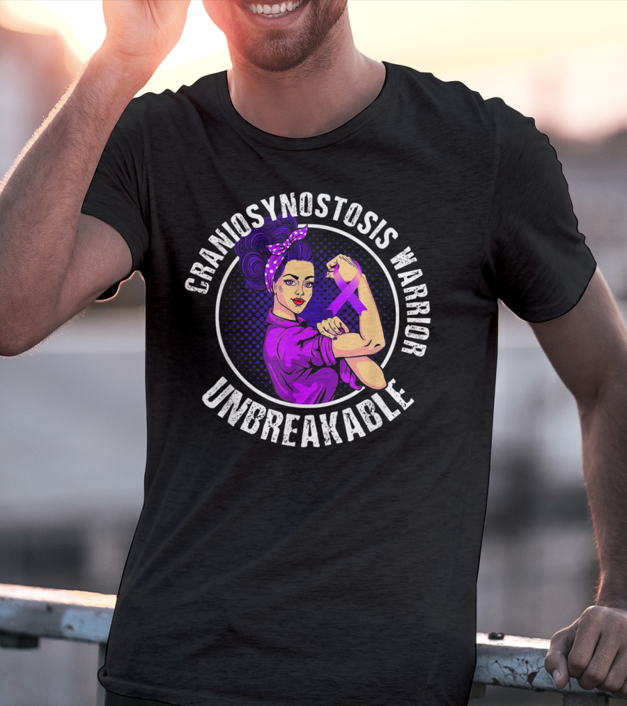 Craniosynostosis Warrior Unbreakable Retro Empowerment T-Shirt