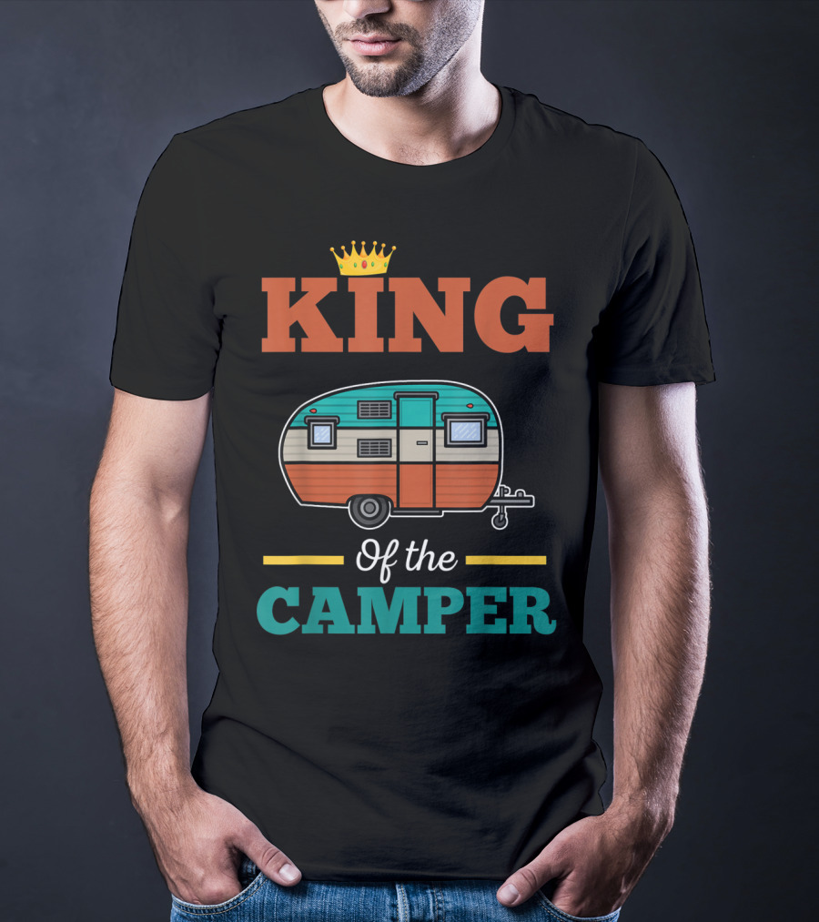King Of The Camper Retro Camping Adventure T-Shirt