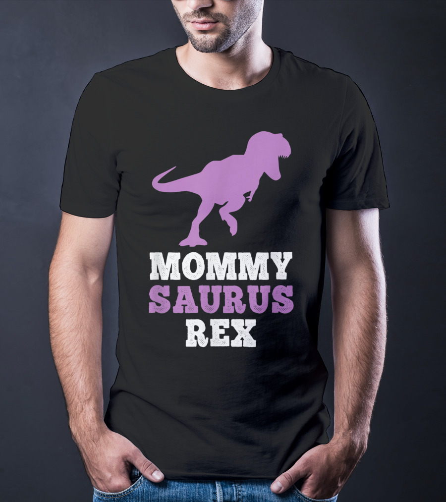 Mommysaurus Rex Purple Dinosaur Mother's Day Humor T-Shirt