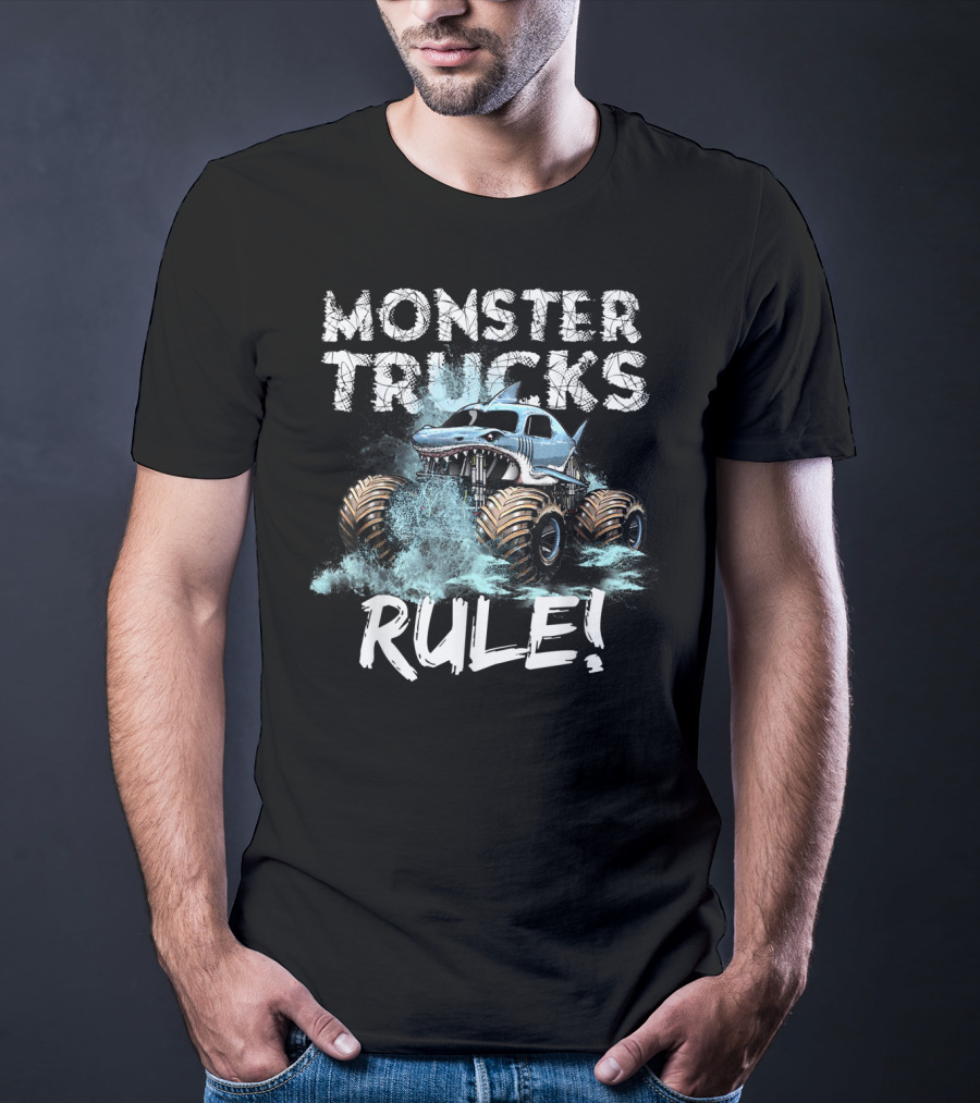 Monster Trucks Rule Monster Truck Crushing T-Shirt
