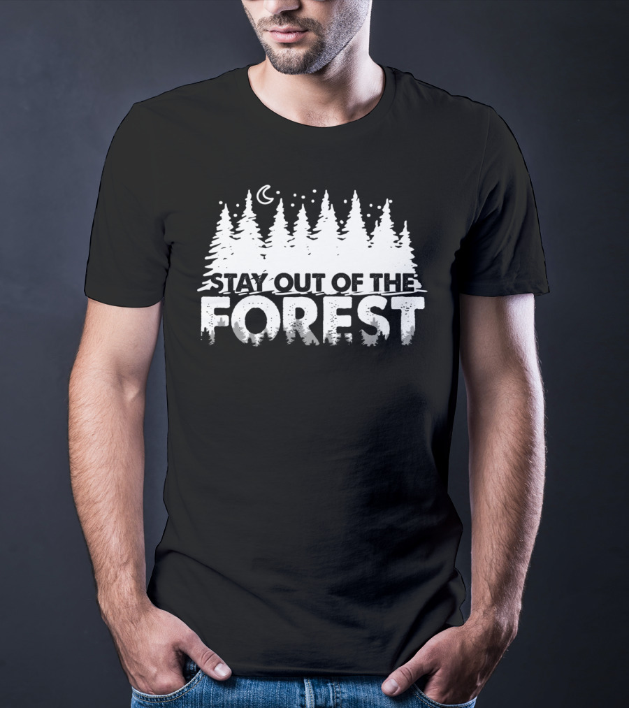 Murderino Stay Out Of The Forest True Crime Moon Trees T-Shirt
