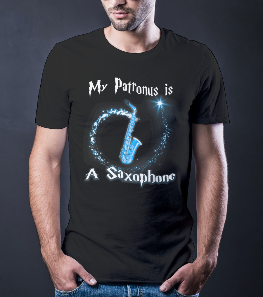 My Patronus Is A Saxophone Magical Music T-Shirt