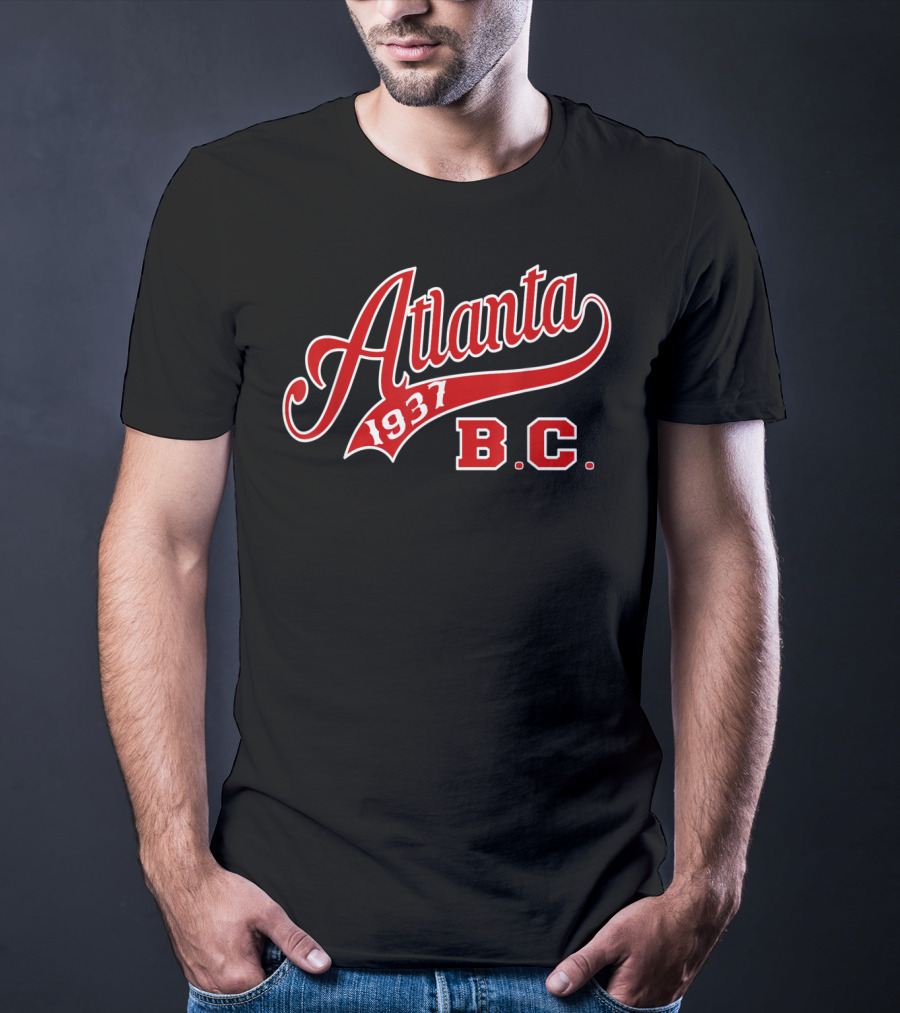Atlanta 1937 B.C. Negro Baseball League Apparel Blk T-Shirt