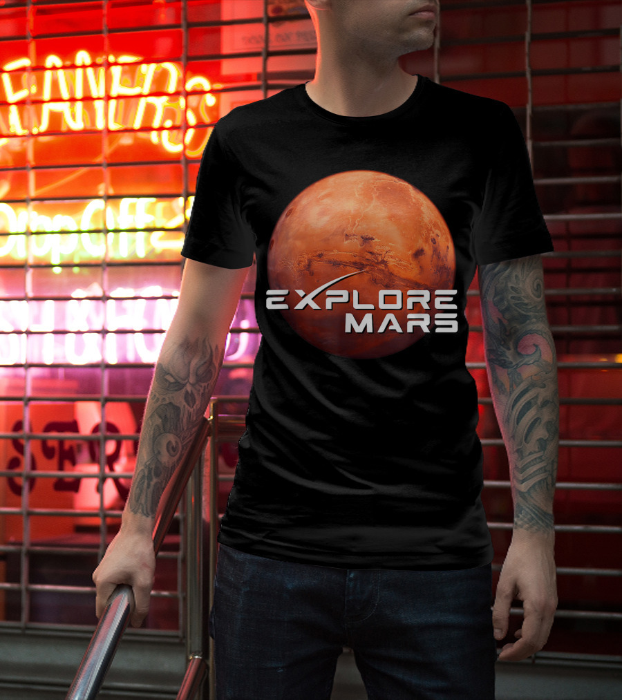 Explore Mars SpaceX Mars Exploration T-Shirt