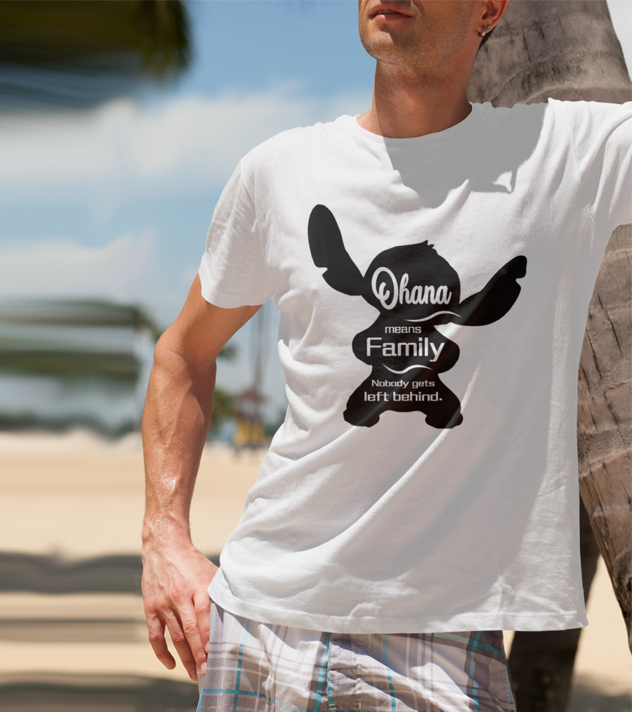 Ohana Means Family Nobody Gets Left Behind Stitch T-Shirt
