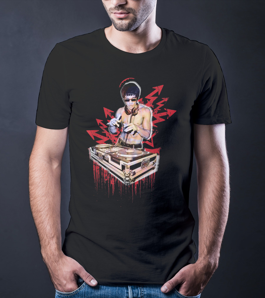 Psycho Bruce Martial Arts DJ Music Lover T-Shirt