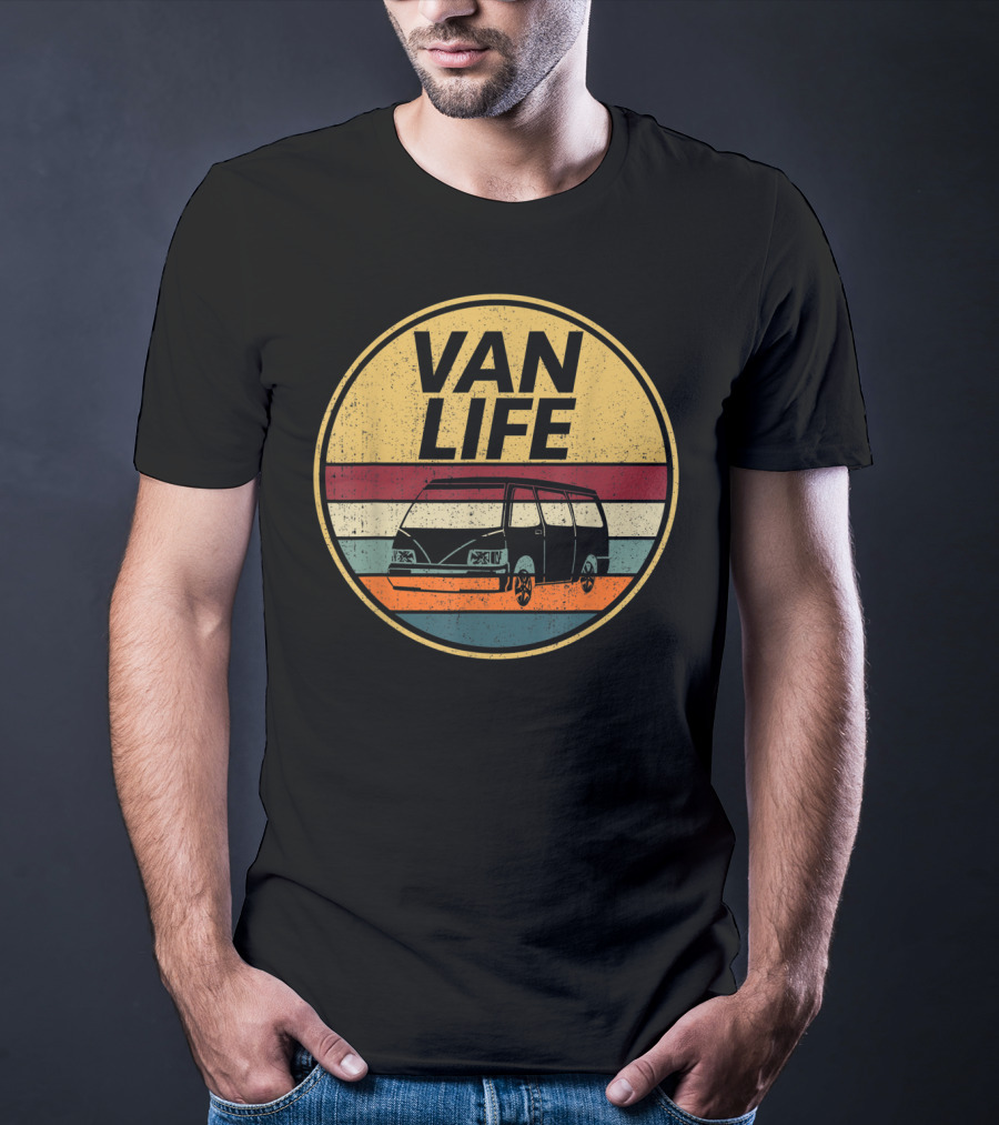 Van Life Retro Camper Vintage Vanlife Adventure T-Shirt