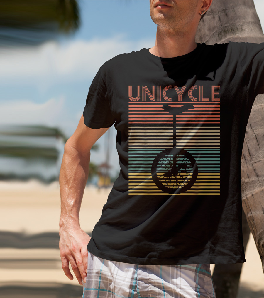Unicycle Retro Stripe T-Shirt