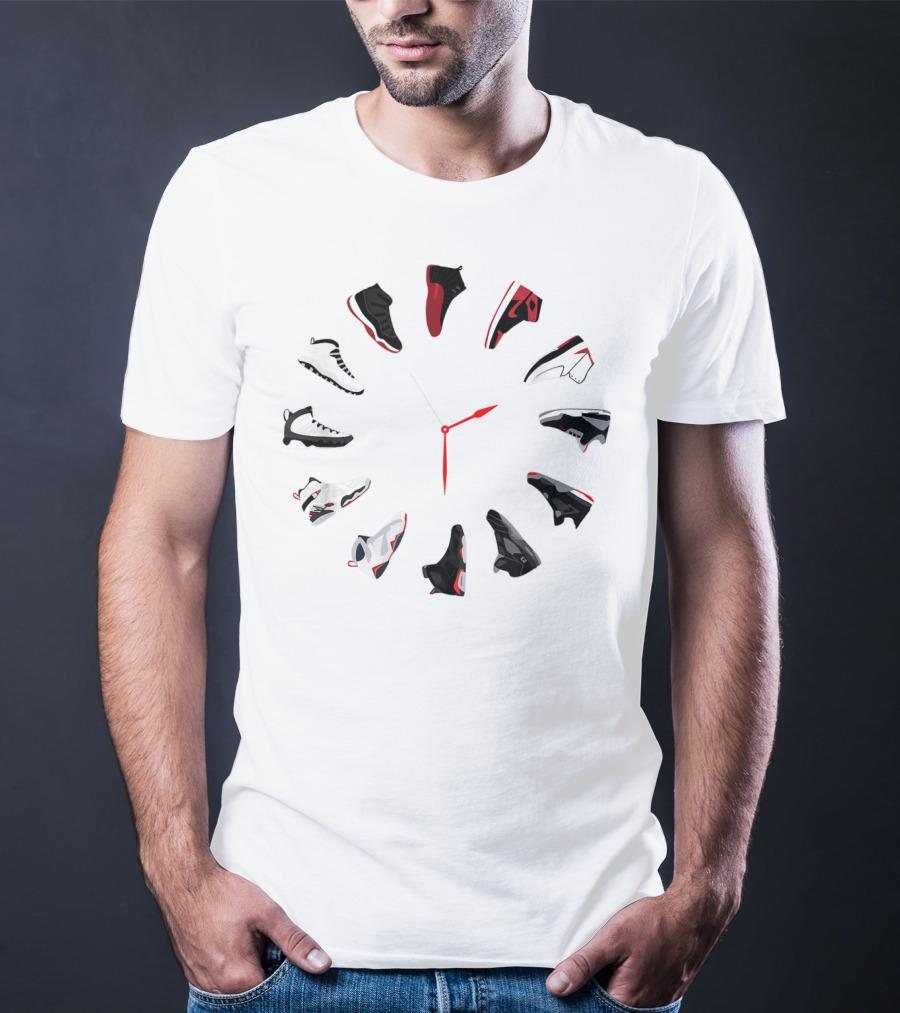 Sneaker Clock With Iconic Shoe T-Shirt